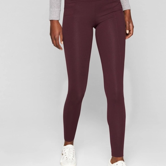 Athleta Pants - Athleta Maroon Leggings